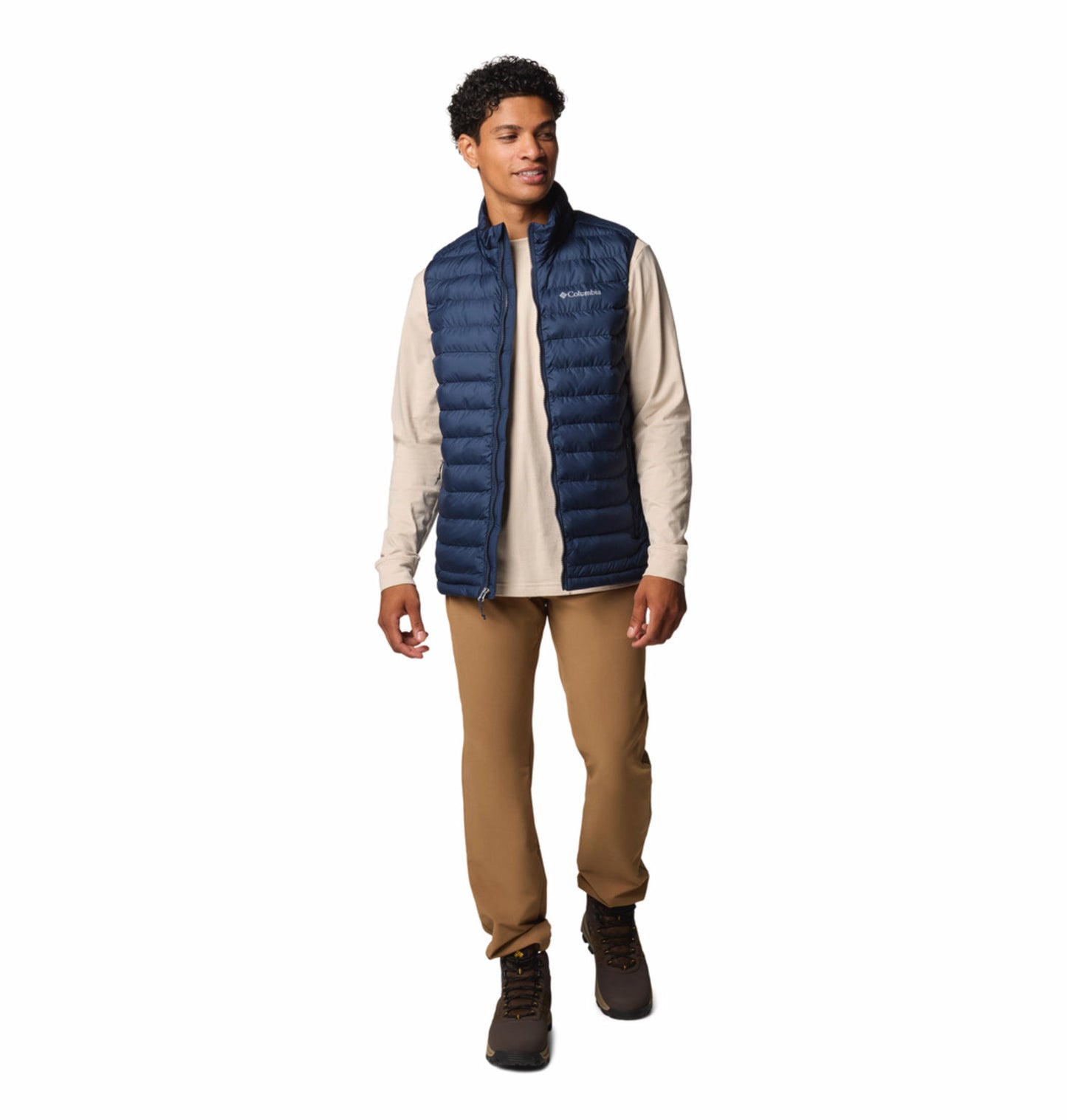 Columbia Mens Navy Blue Omni-Heat Reflective Powder Lite II Vest