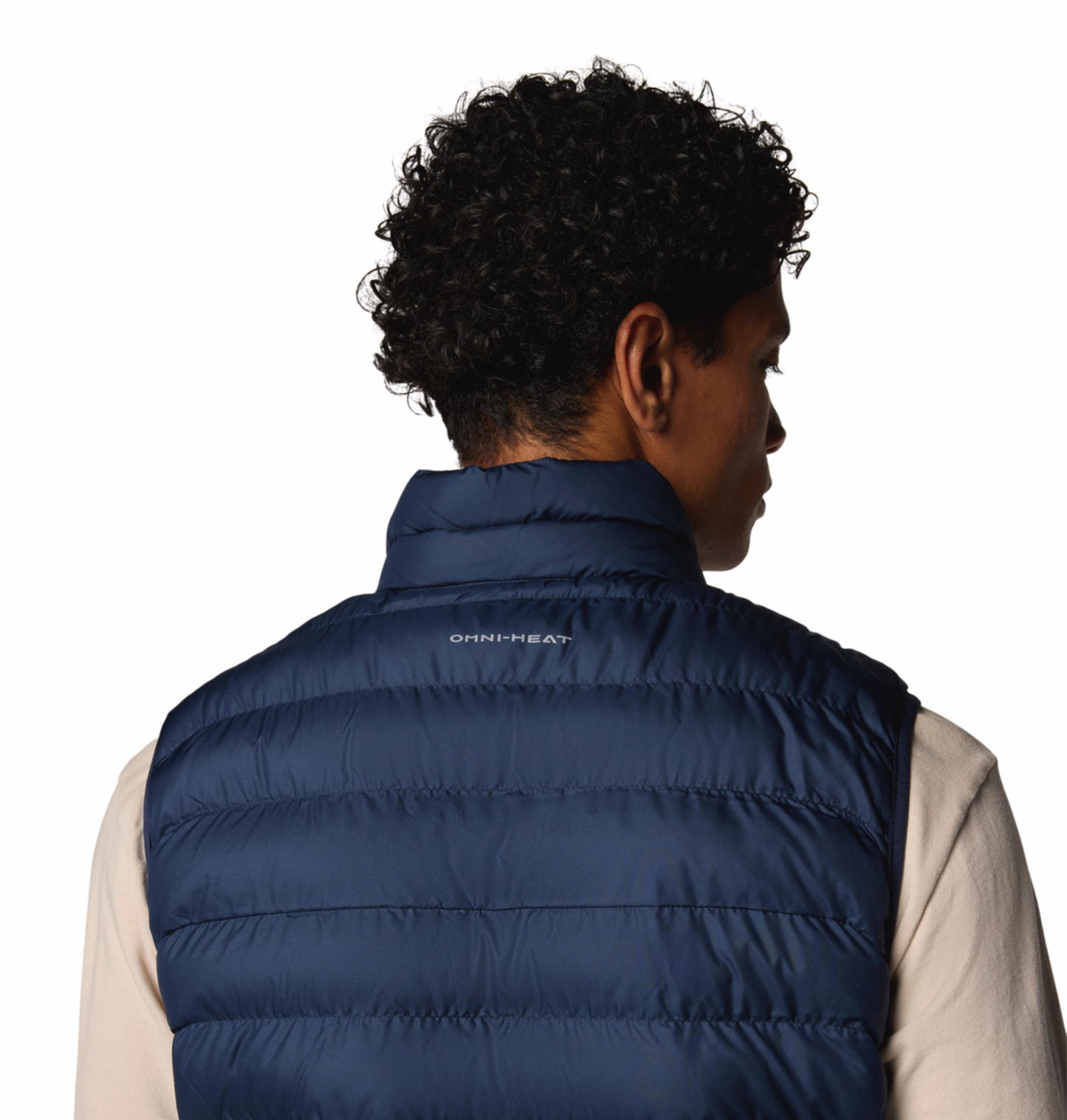 Columbia Mens Navy Blue Omni-Heat Reflective Powder Lite II Vest