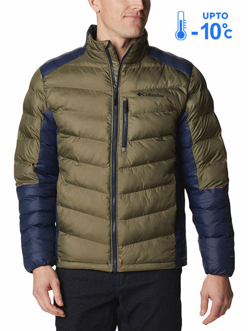 Columbia Men Green Omni-Heat Inifnity Labyrinth Loop Down Jacket