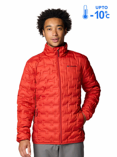 Columbia Men Red Omni-Heat Reflective Delta Ridge II Down Jacket