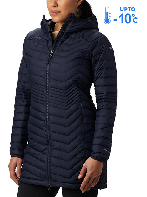 Columbia Women Navy Blue Powder Lite Mid Jacket