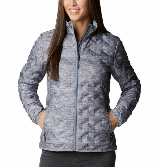 Columbia Women Grey Delta Ridge Down Jacket