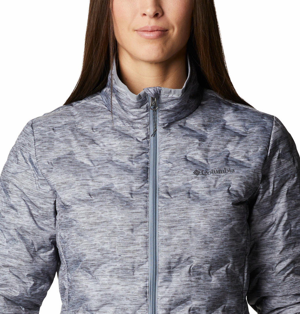 Columbia Women Grey Delta Ridge Down Jacket