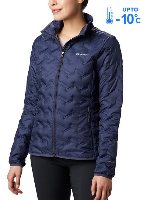 Columbia Women Navy Blue Omni-Heat Reflective Delta Ridge Down Jacket