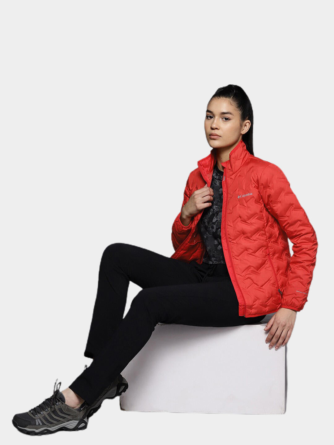 Columbia Women Red Delta Ridge Down Jacket
