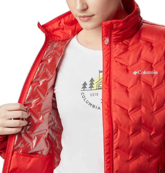 Columbia Women Red Delta Ridge Down Jacket