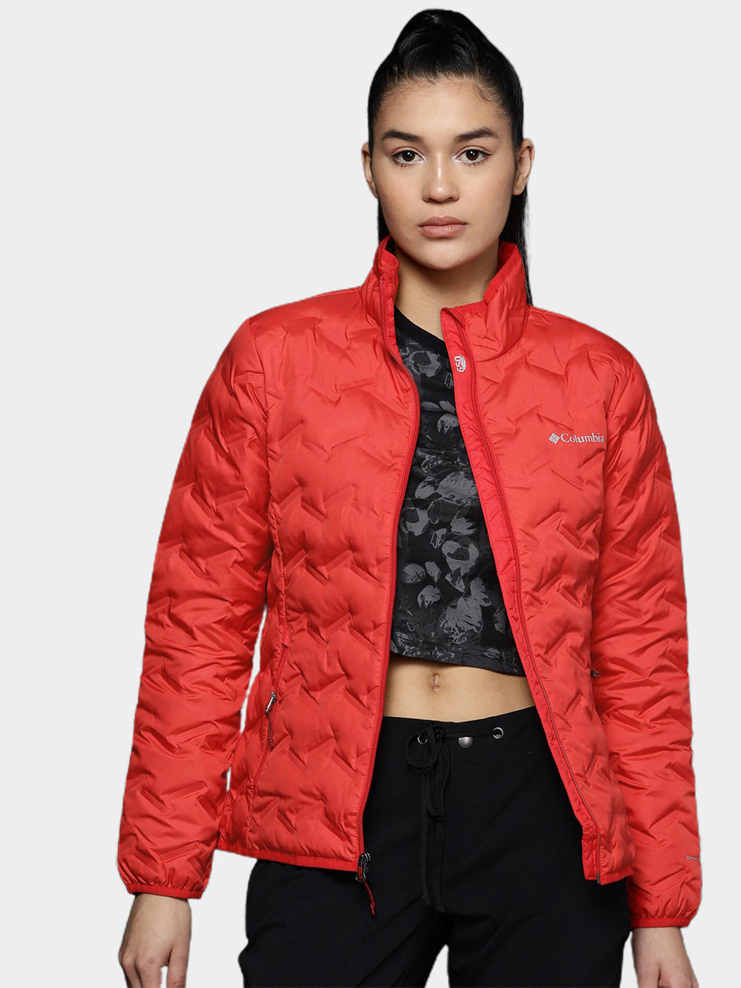 Columbia Women Red Delta Ridge Down Jacket