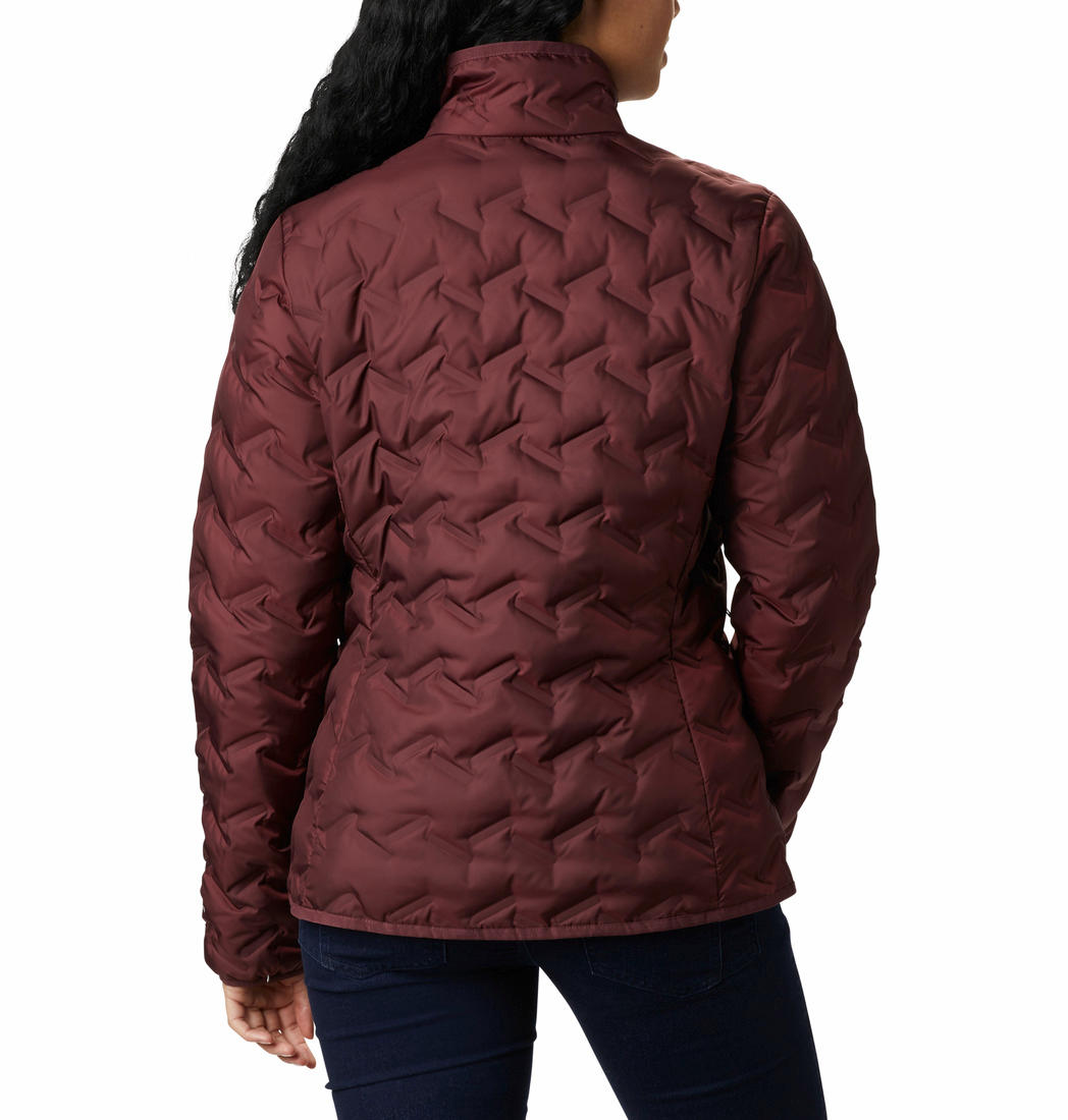 Columbia Women Maroon Delta Ridge Down Jacket