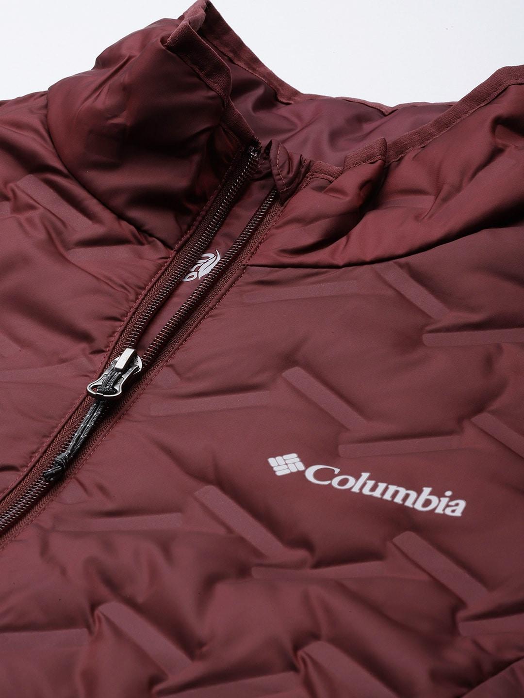 Columbia Women Maroon Delta Ridge Down Jacket