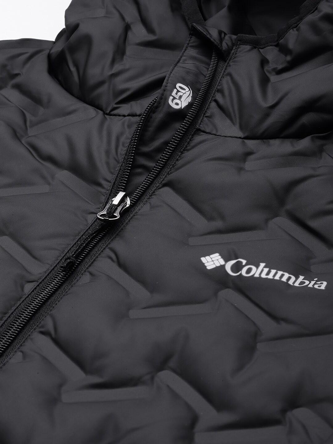 Columbia Women Black Delta Ridge Down Hooded Jacket