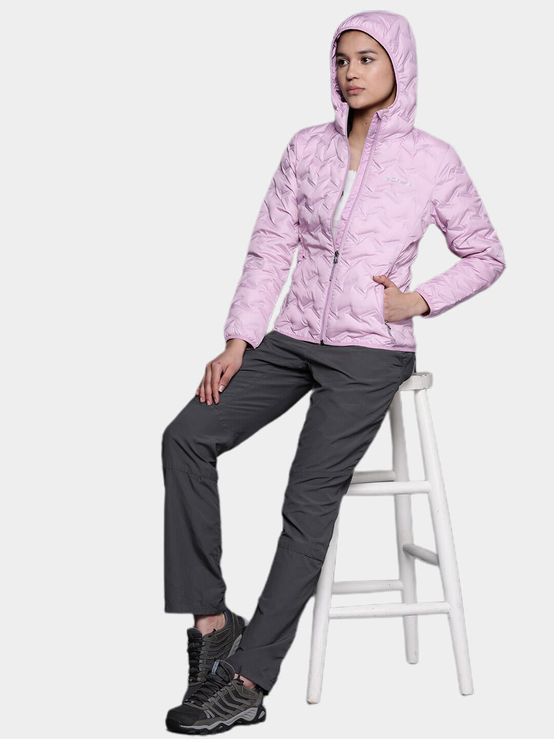 Columbia Women Purple Delta Ridge Down Hooded Jacket