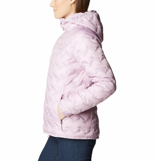 Columbia Women Purple Delta Ridge Down Hooded Jacket