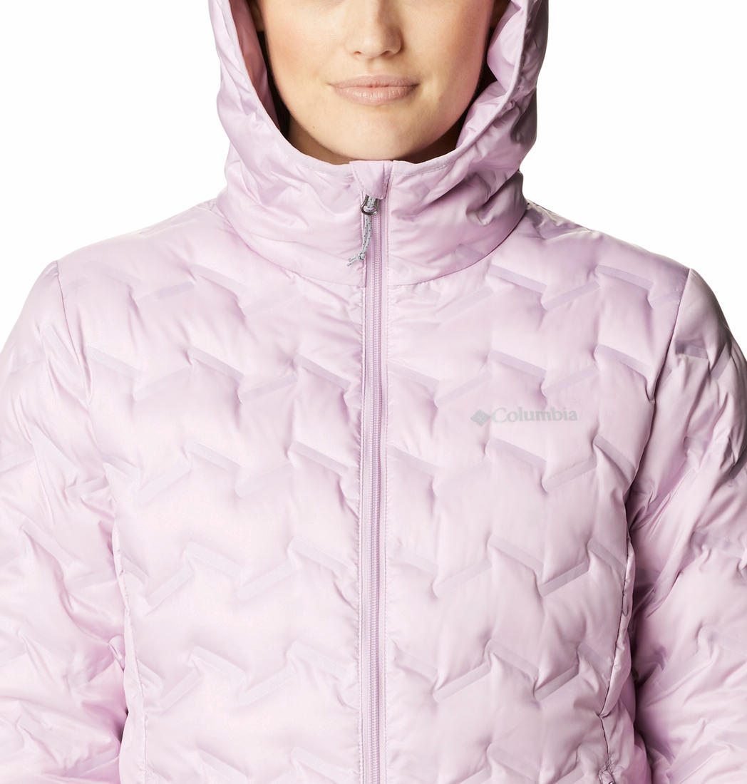 Columbia Women Purple Delta Ridge Down Hooded Jacket