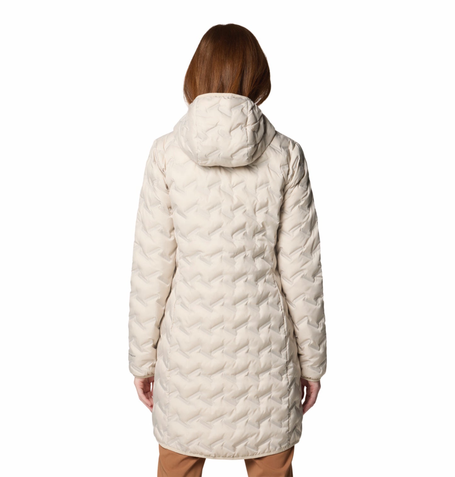 Columbia Women Beige Omni-Heat Reflective Delta Ridge II Hooded Down Jacket