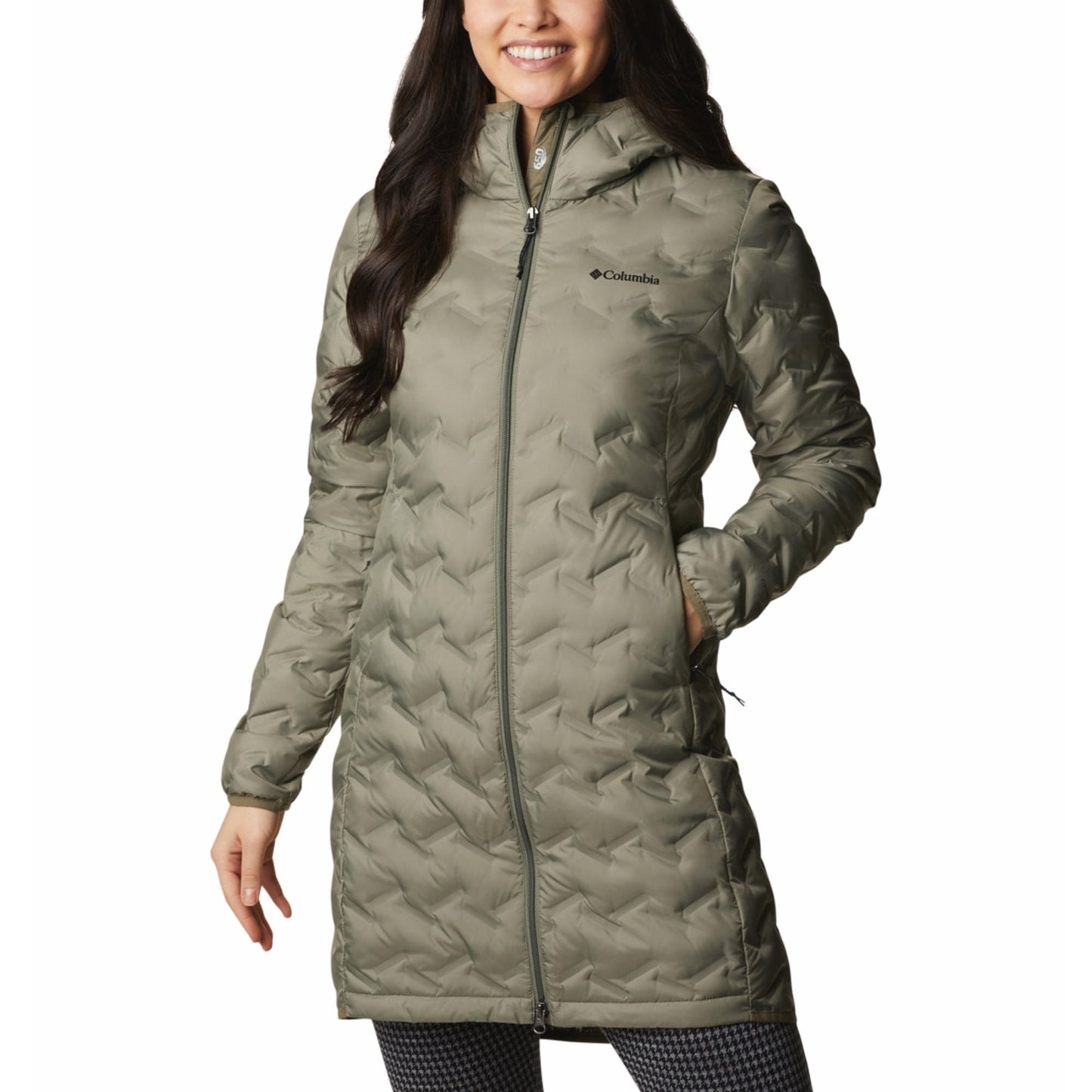 Columbia Women Green Omni-Heat Reflective Delta Ridge II Down Jacket