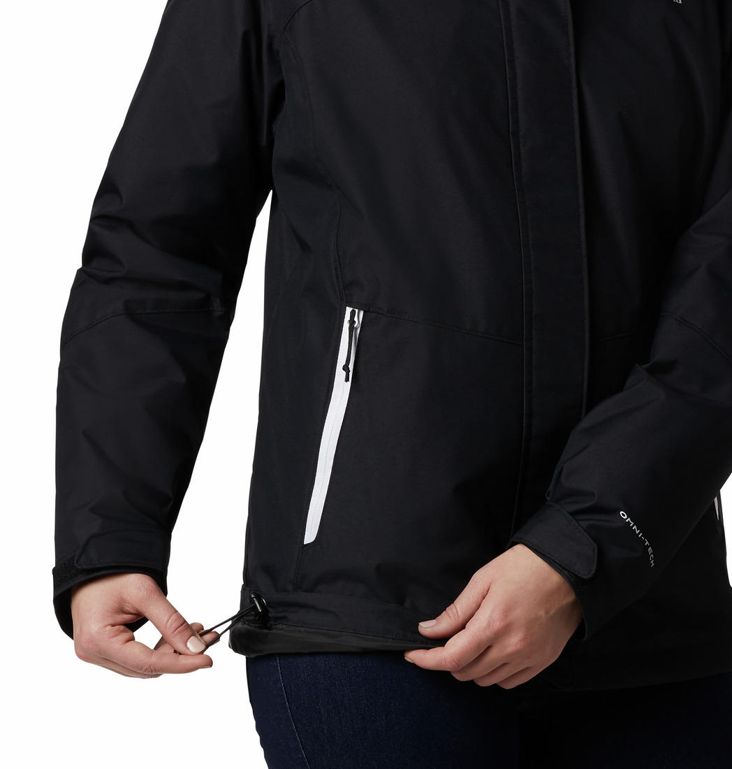 Columbia Women Black Bugaboo II Fleece Interchange Jacket