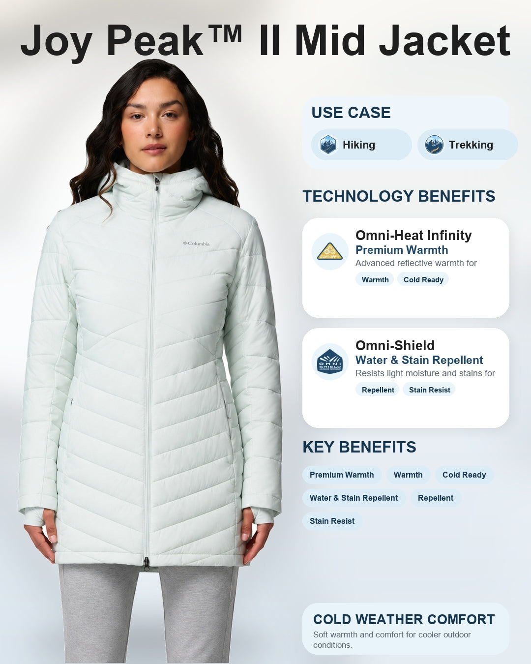 women green omni heat infinity joy peak ii jacket