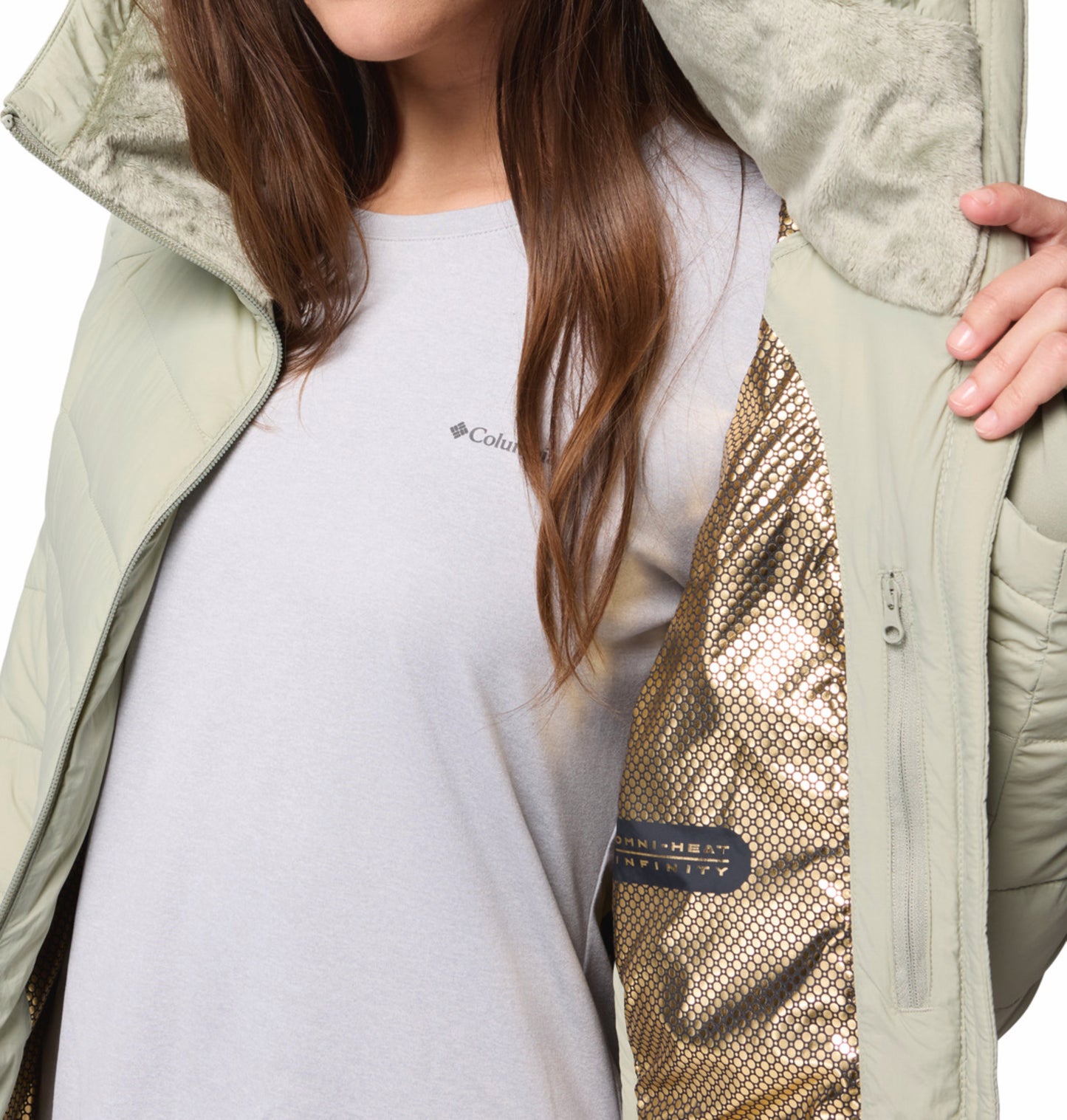 Columbia Women Green OmniHeat Infinity Joy Peak II Jacket