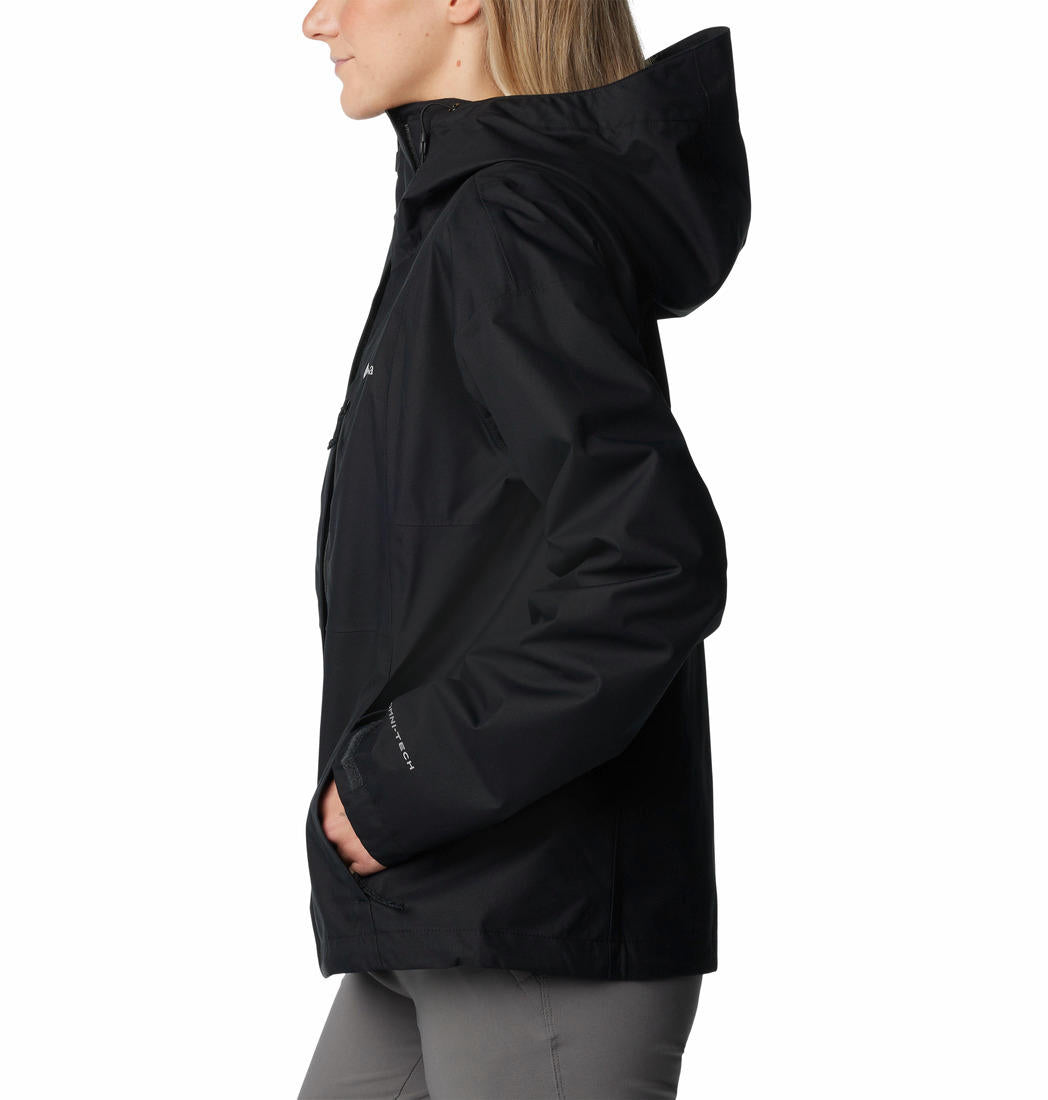 Columbia Women Black Hikebound Rain Jacket