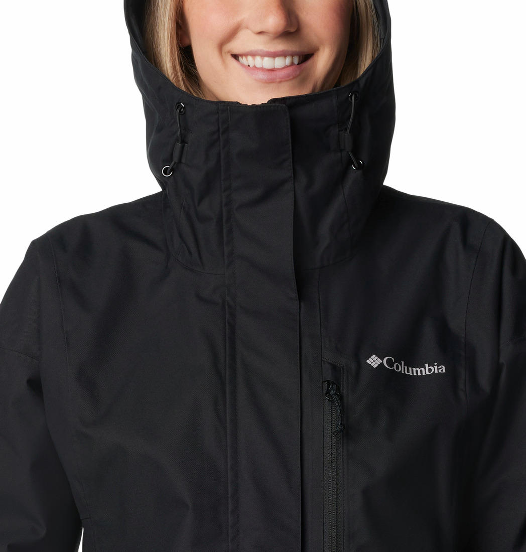 Columbia Women Black Hikebound Rain Jacket