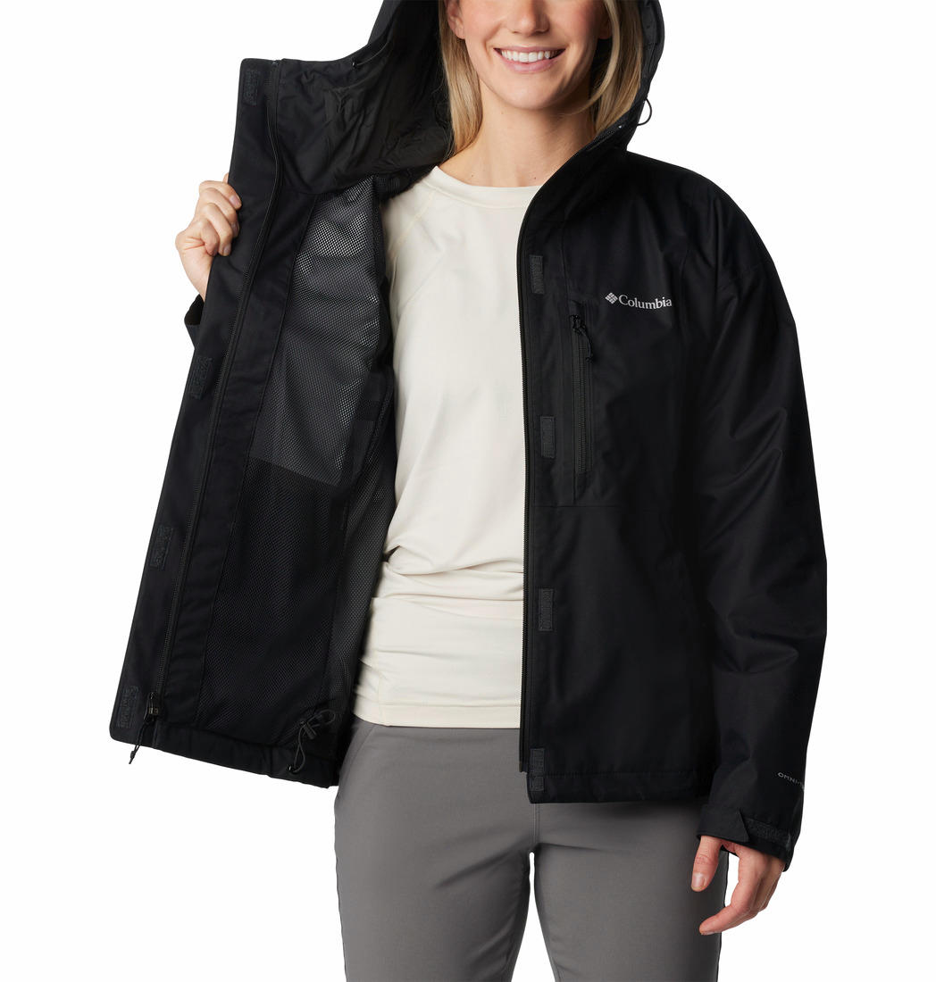 Columbia Women Black Hikebound Rain Jacket