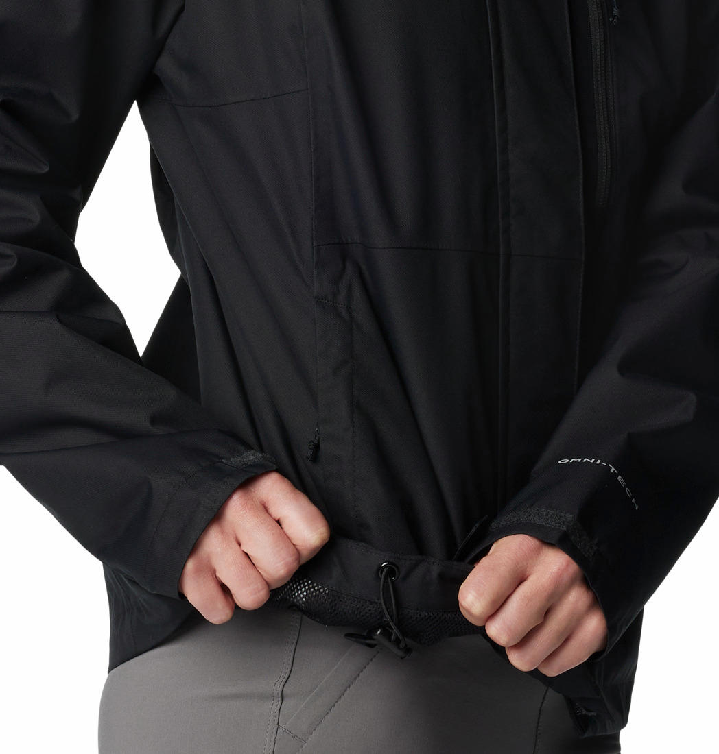 Columbia Women Black Hikebound Rain Jacket