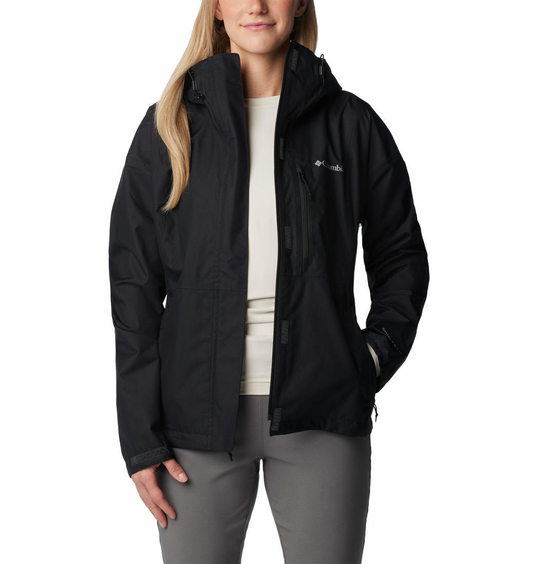 Columbia Women Black Hikebound Rain Jacket