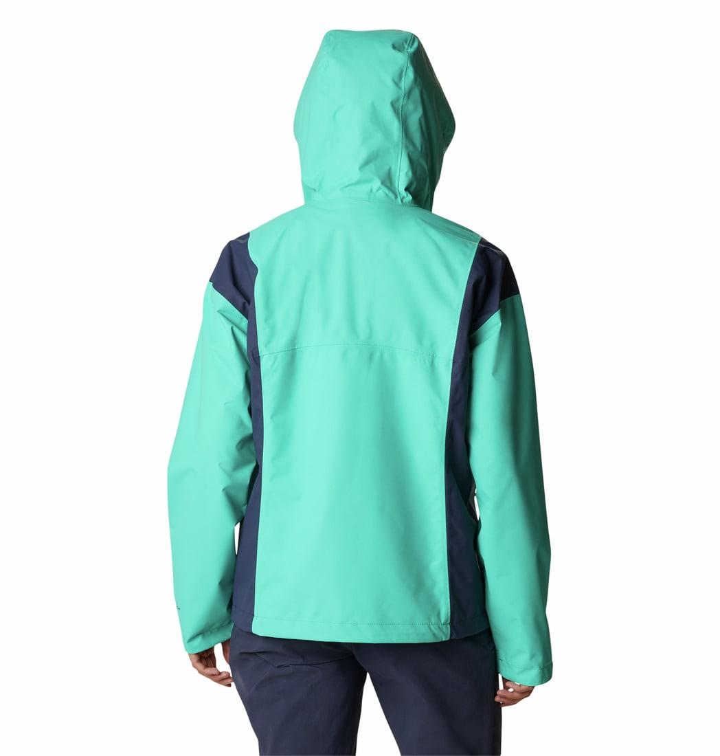 Columbia Women Green Hikebound Rain Jacket