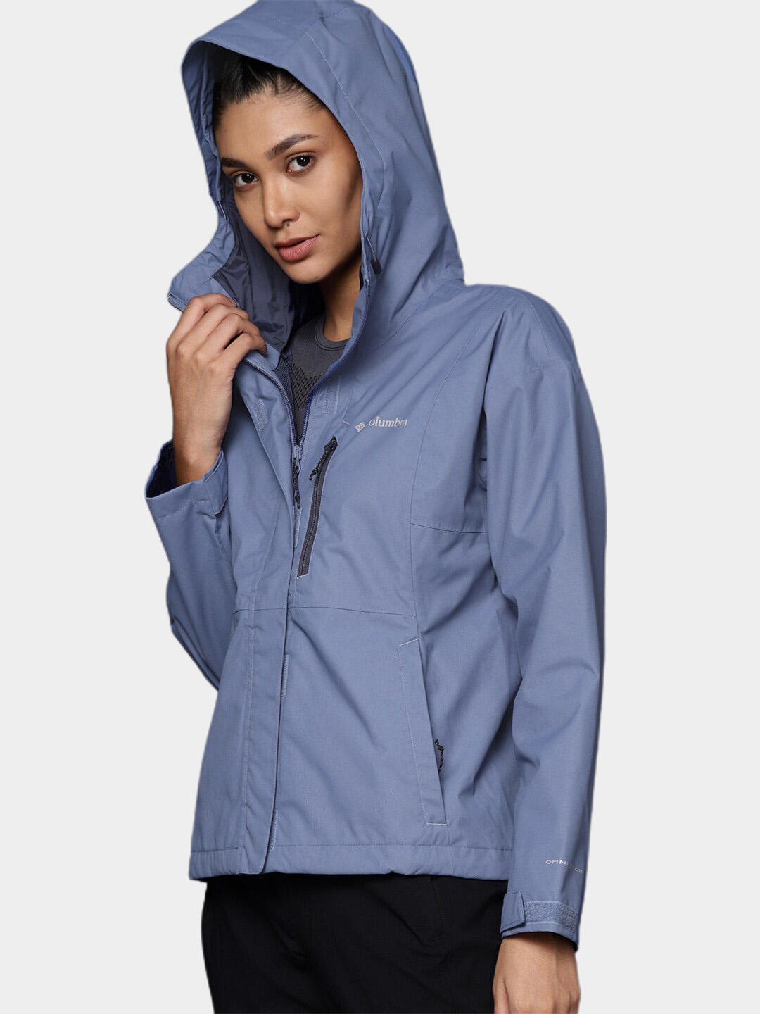 Columbia Women Blue Hikebound Rain Jacket