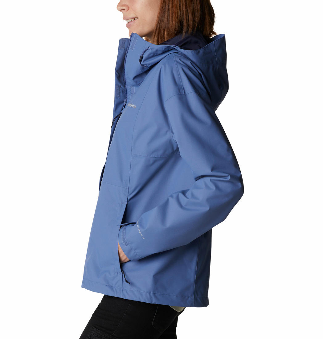 Columbia Women Blue Hikebound Rain Jacket