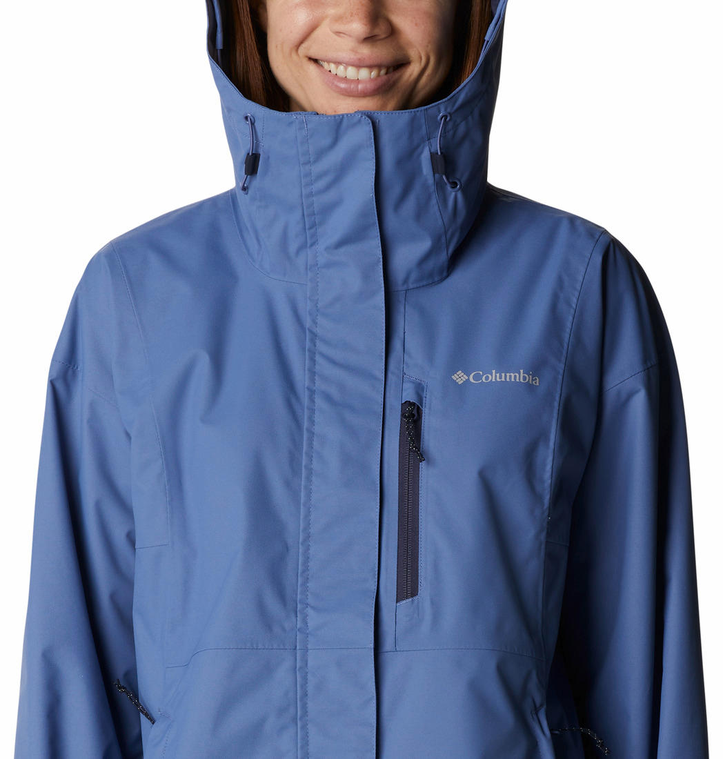 Columbia Women Blue Hikebound Rain Jacket