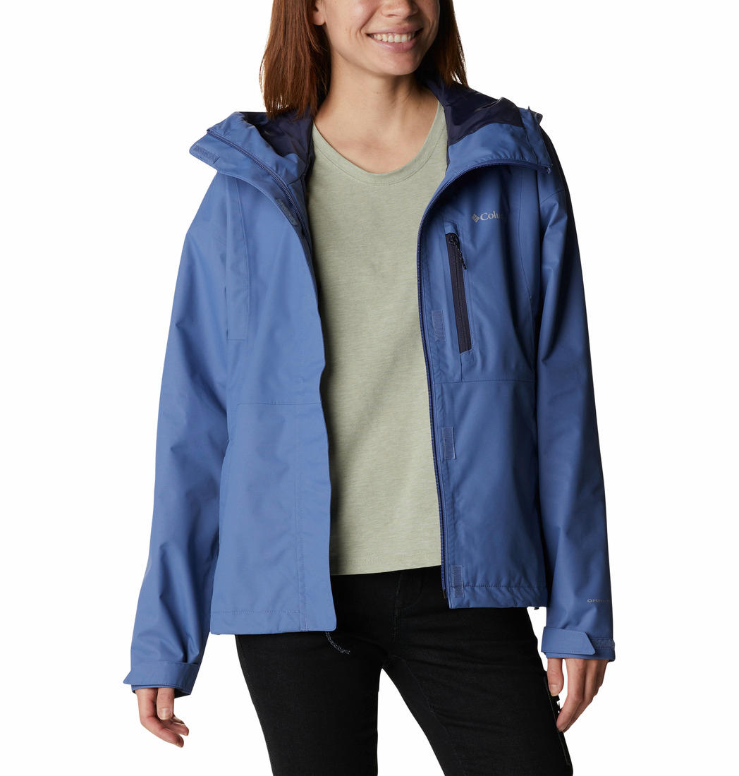 Columbia Women Blue Hikebound Rain Jacket