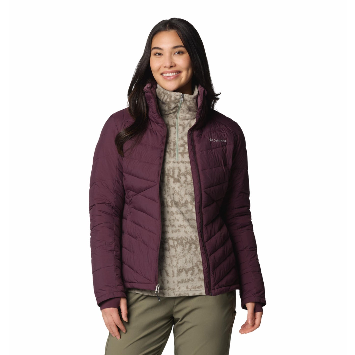 Columbia Women Red Omni-Heat Inifnity Joy Peak II Down Jacket