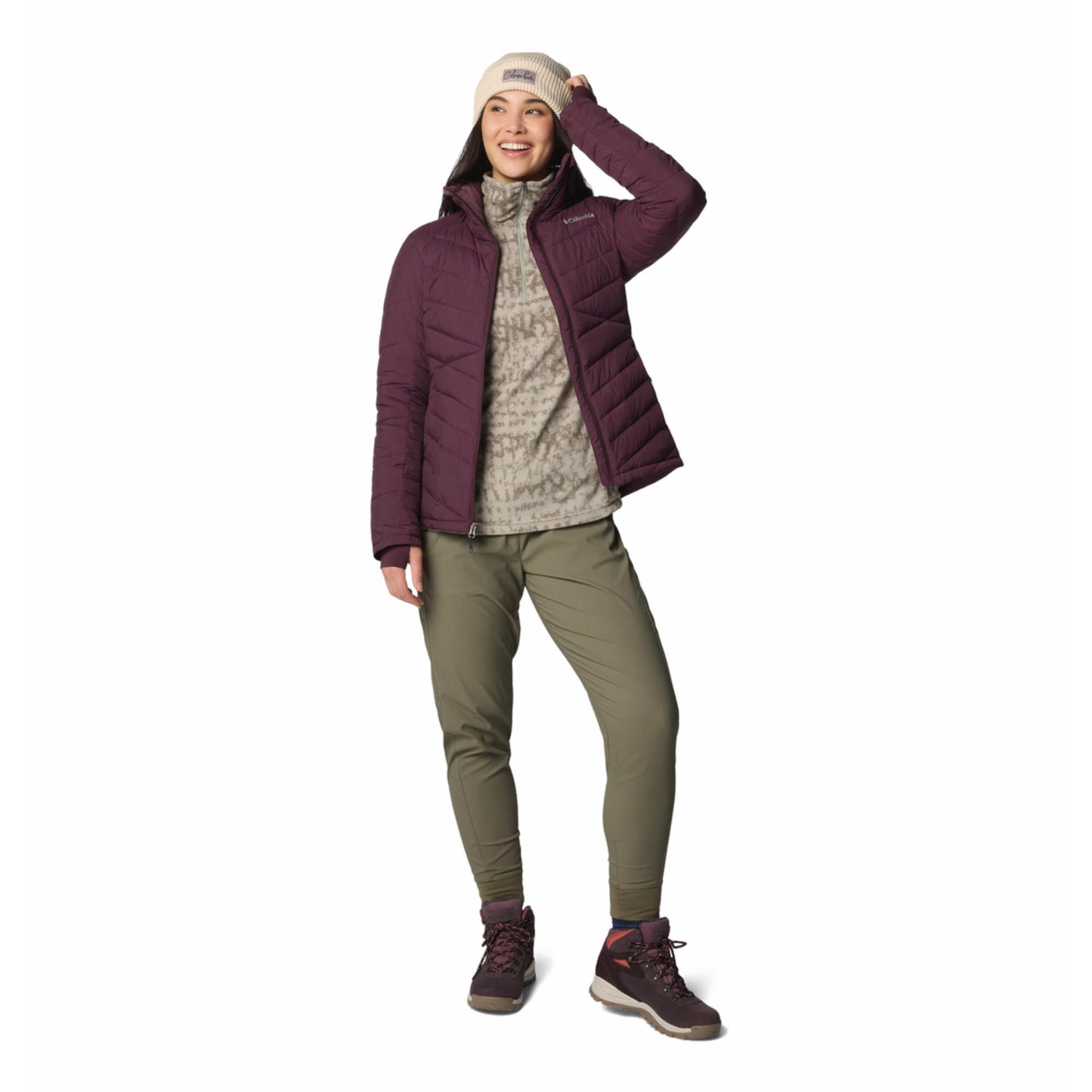 Columbia Women Red Omni-Heat Inifnity Joy Peak II Down Jacket