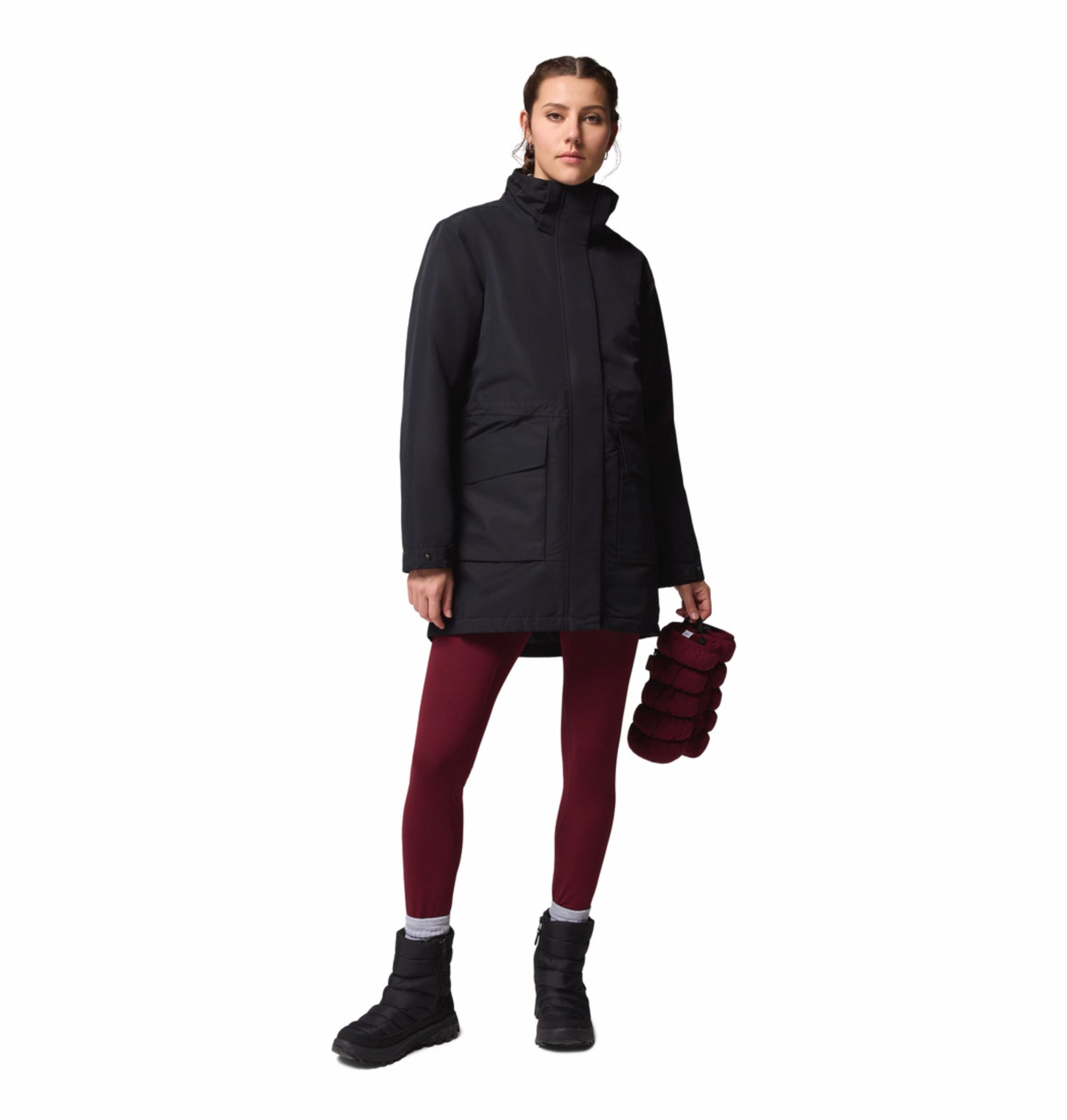 women black omni heat infinity pulaski parka jacket