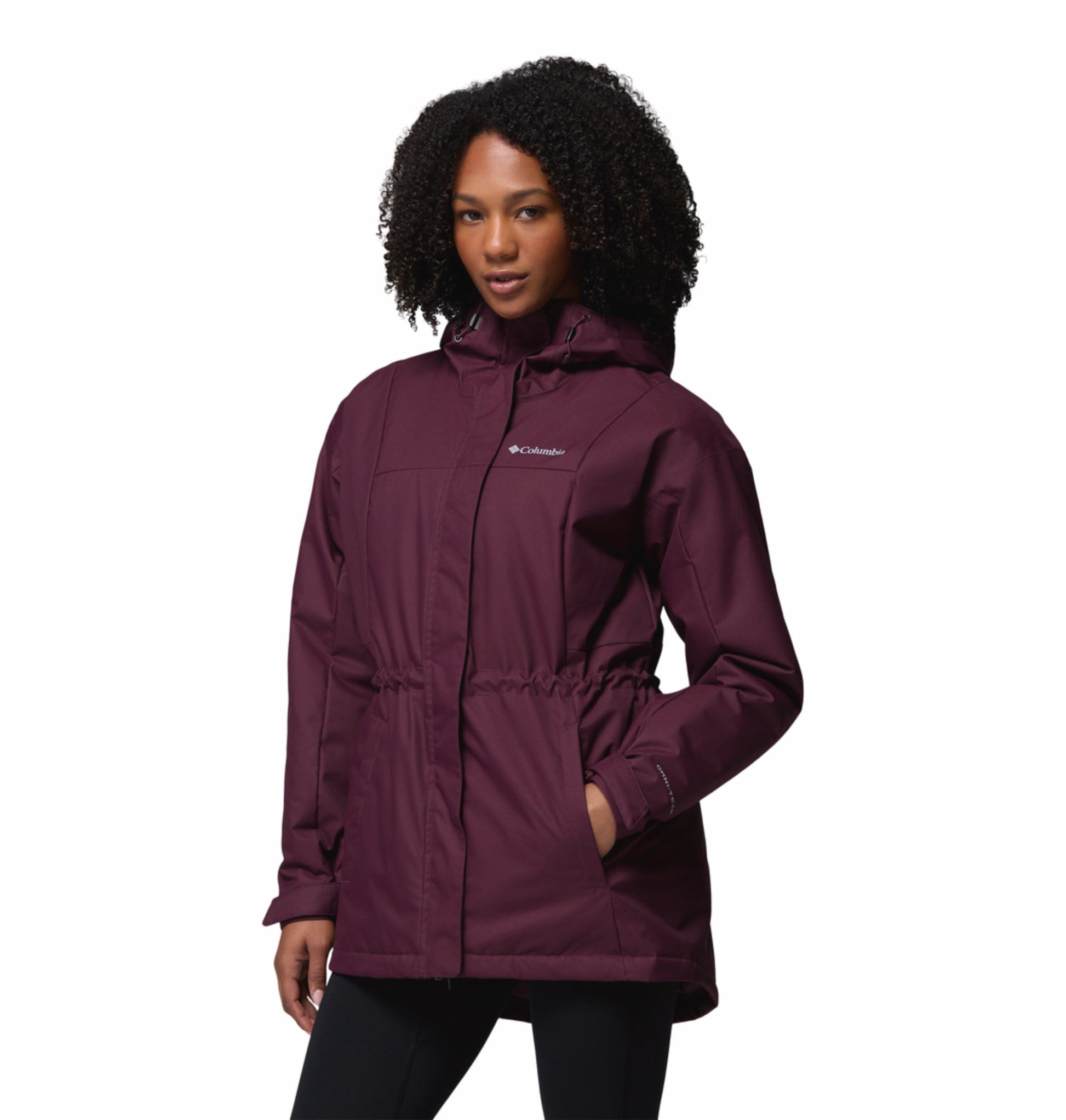 women red omni heat reflective hikebound ii jacket
