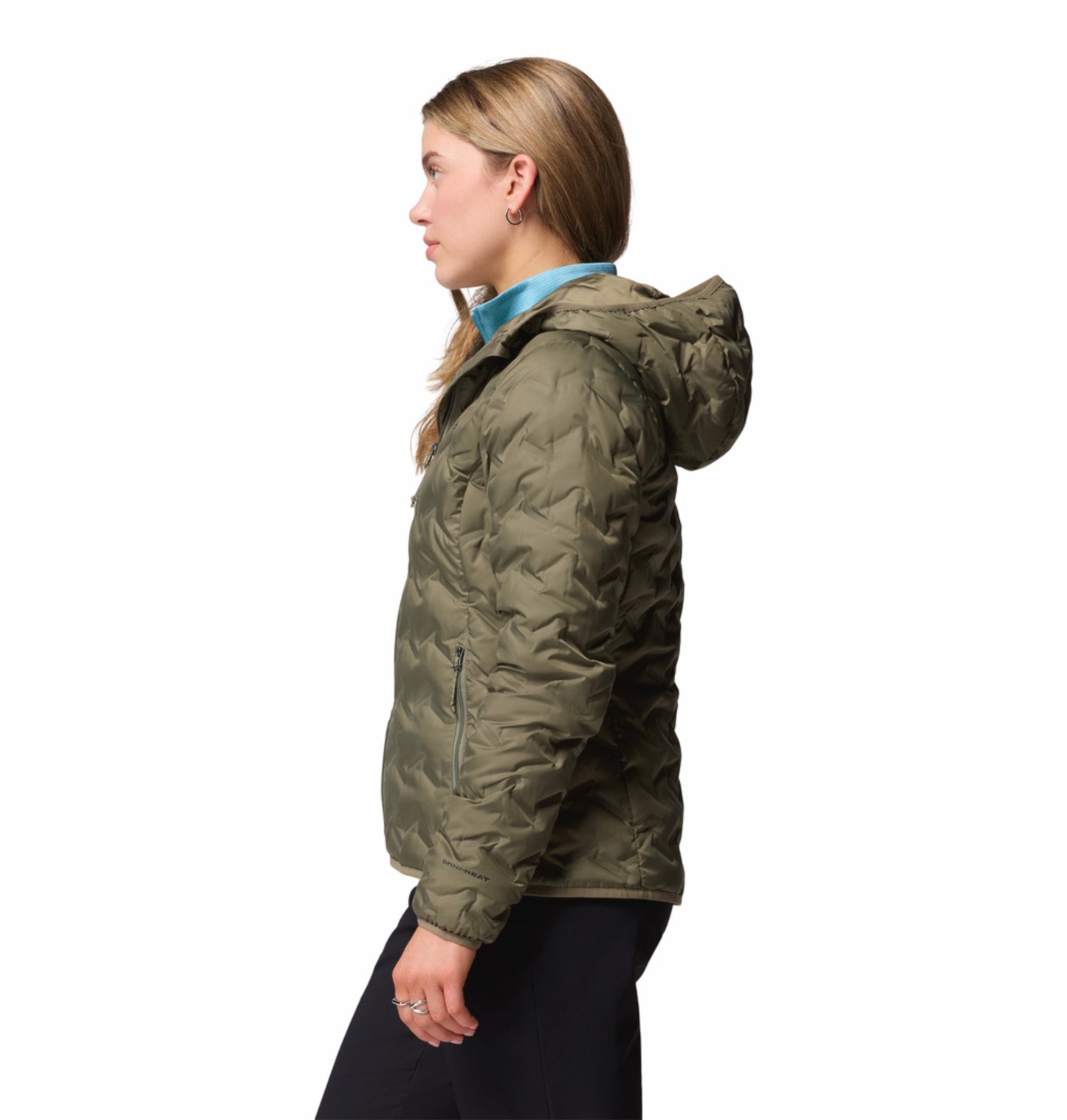 Columbia Women Green HEAT SEAL Delta Ridge II Down Jacket