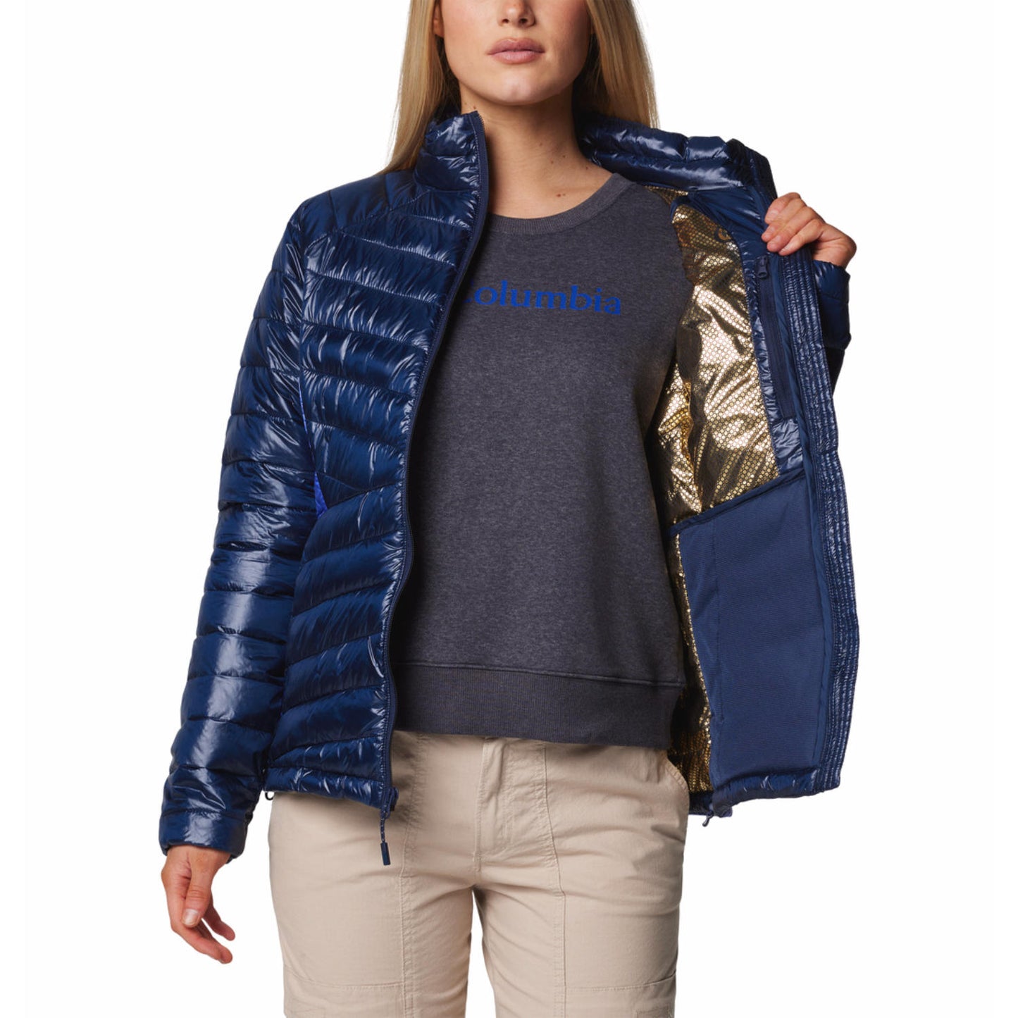 Columbia Women Blue Labyrinth Loop II Jacket