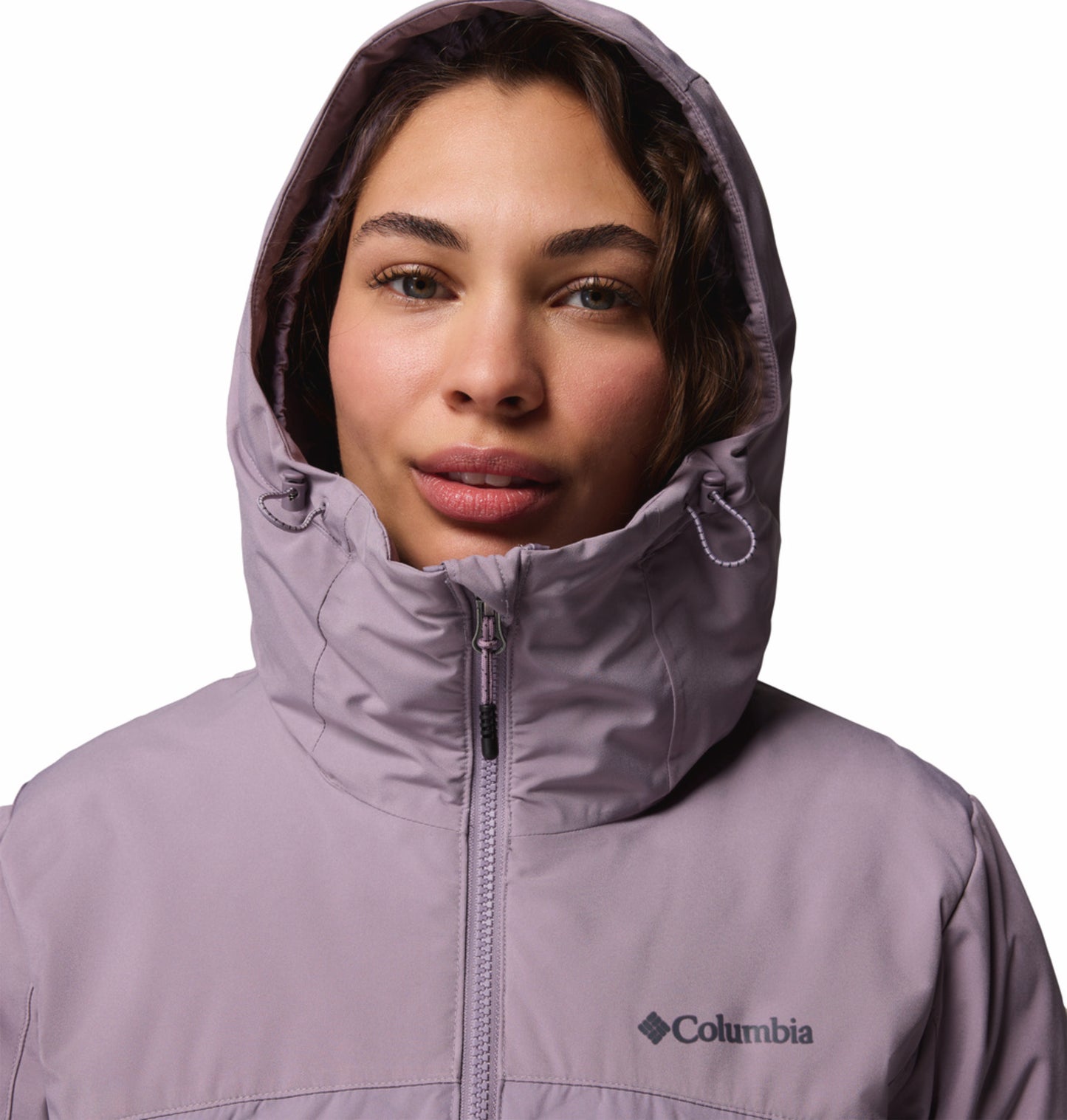 Columbia Women Purple Omni-Heat Inifnity Grand Trek III Hooded Down Jacket