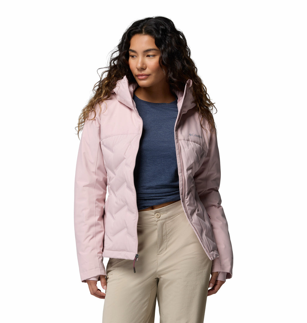 Columbia Women Red Omni-Heat Infinity Grand Trek III Down Jacket