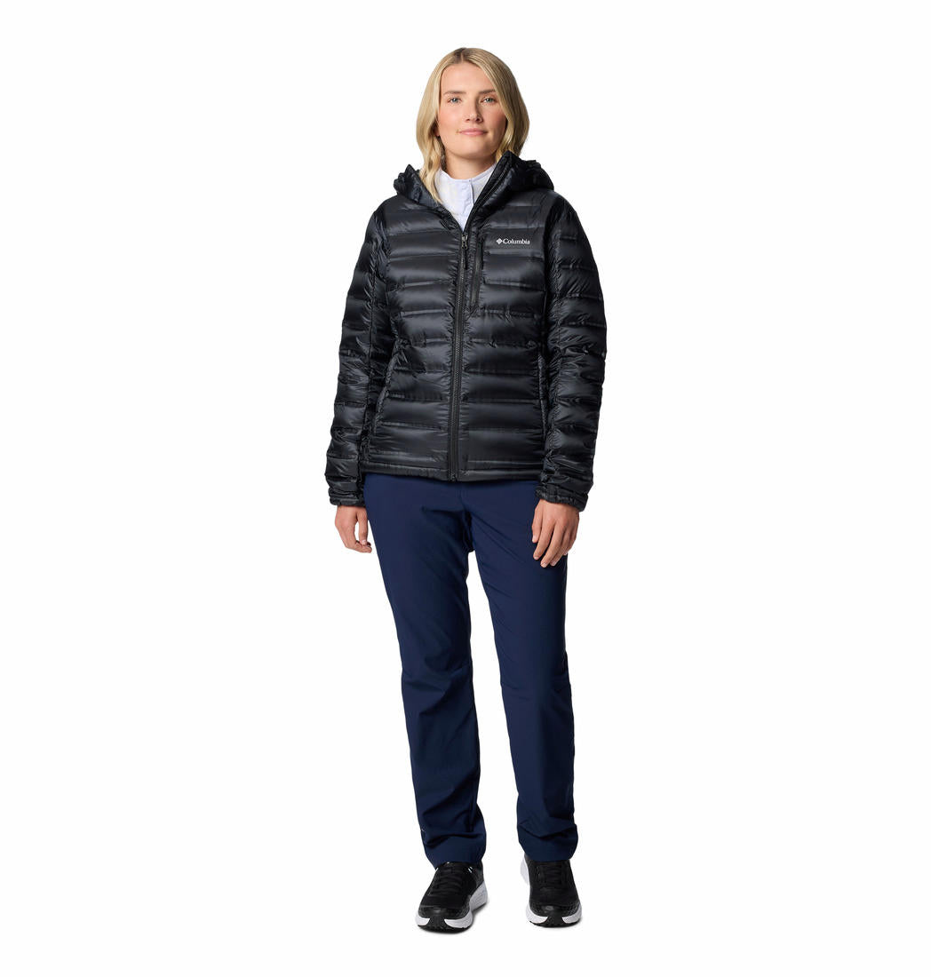 Columbia Womens Black Pebble Peak II Down Hooded Jacket