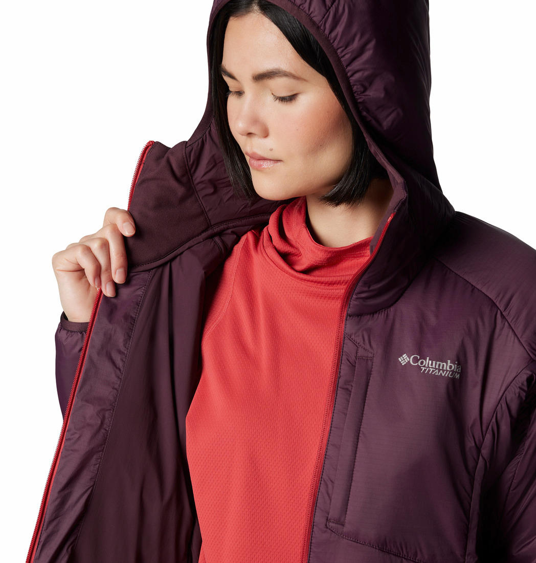 Columbia Womens Red Silver Leaf II Stretch Insulated Jacket