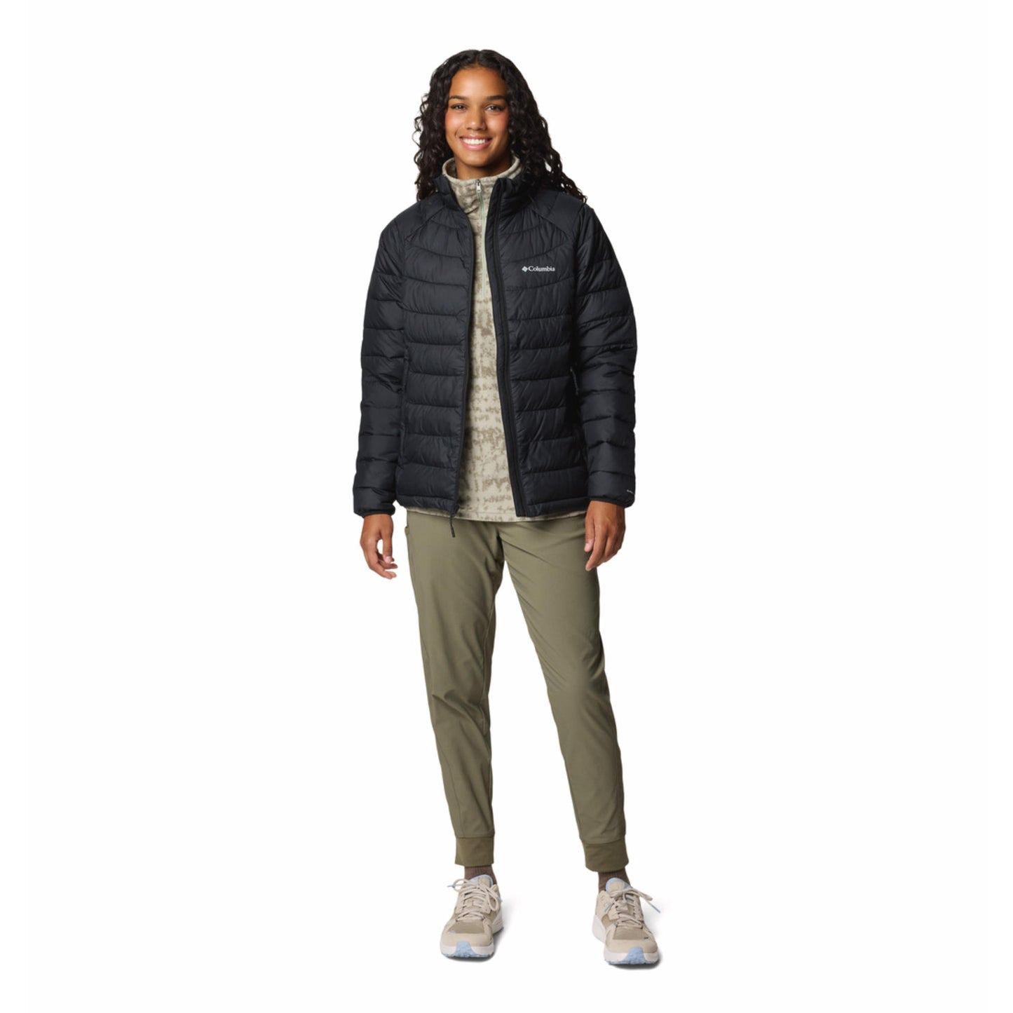 Columbia Women Black Omni-Heat Reflective Powder Lite II Down Jacket
