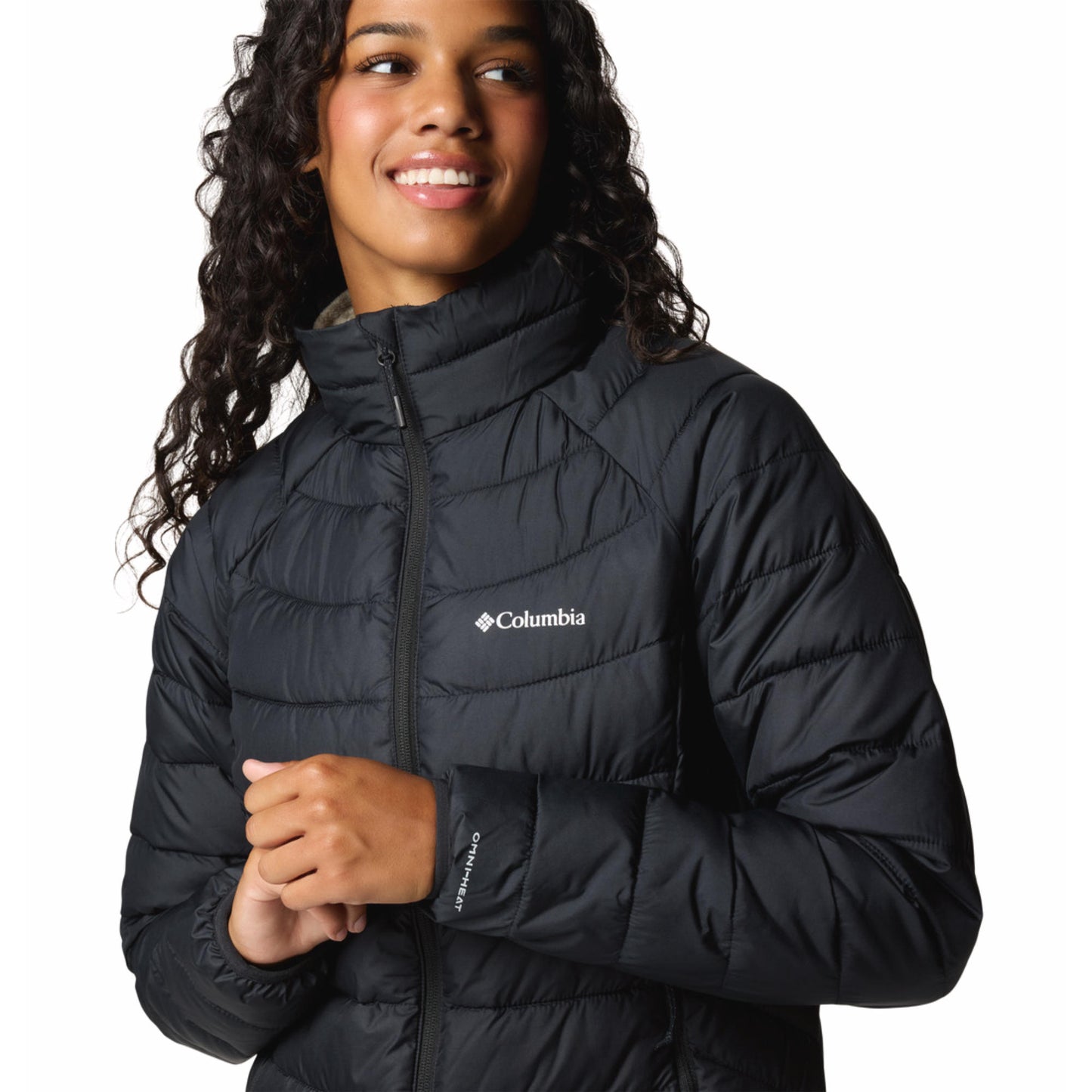Columbia Women Black Omni-Heat Reflective Powder Lite II Down Jacket