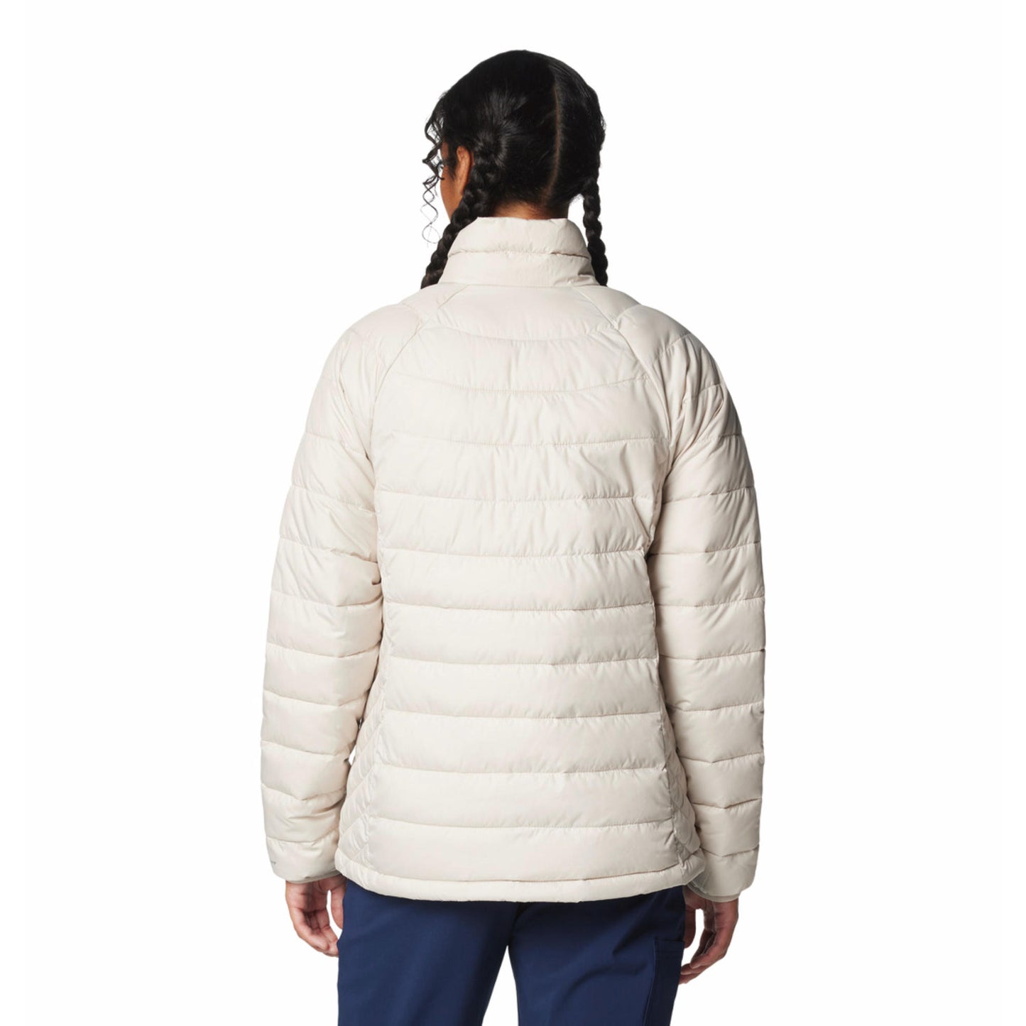Columbia Women Beige Omni-Heat Reflective Powder Lite II Down Jacket