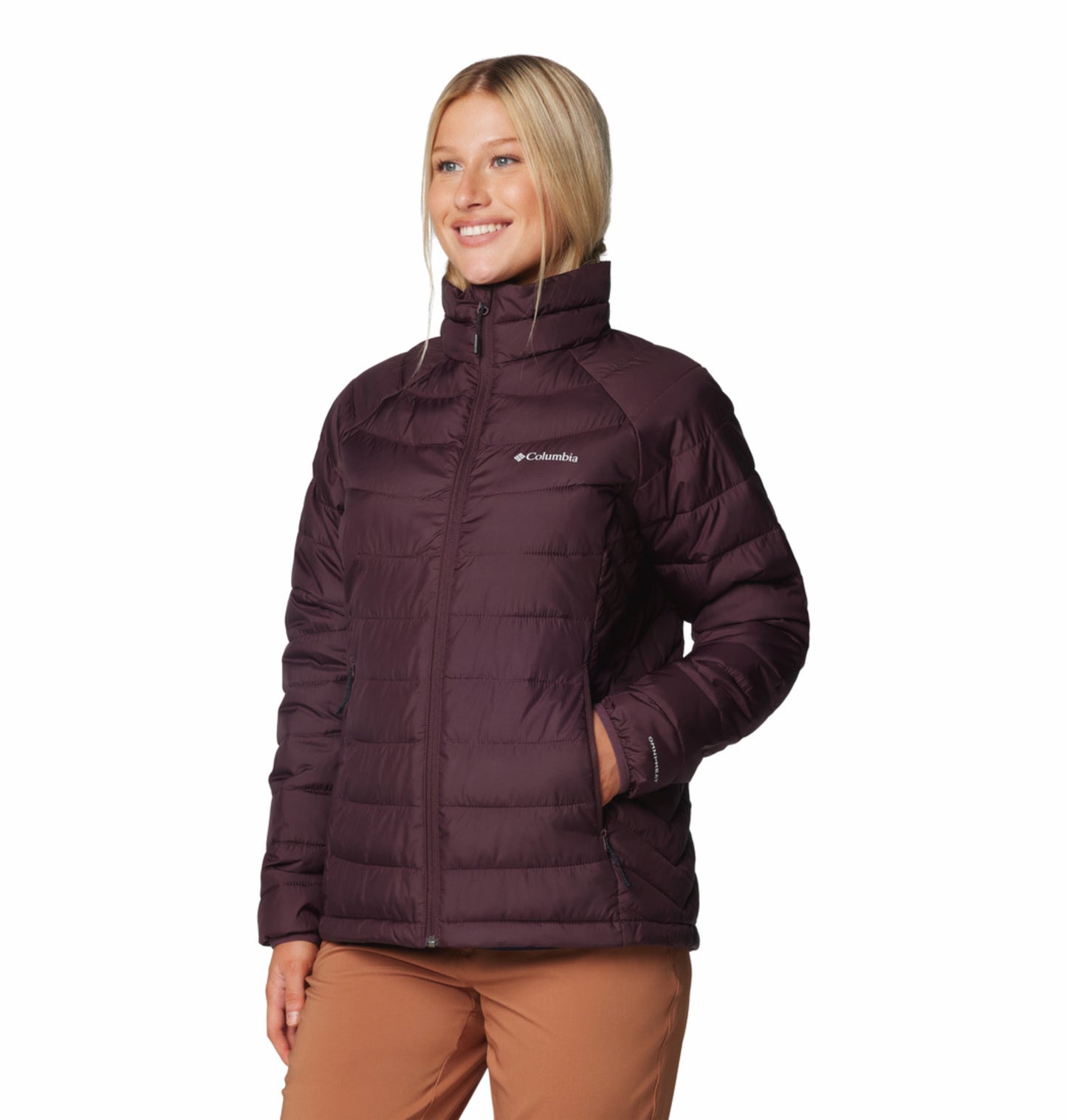 Columbia Women Red Omni-Heat Reflective Powder Lite II Down Jacket