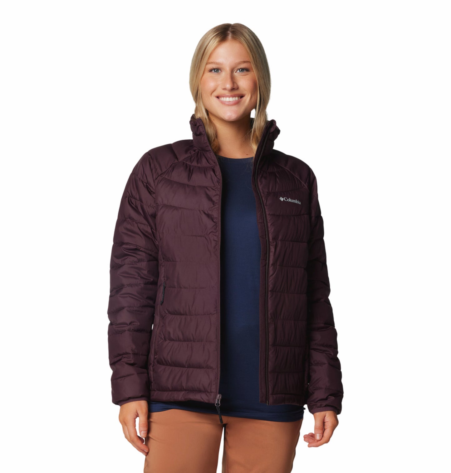 Columbia Women Red Omni-Heat Reflective Powder Lite II Down Jacket