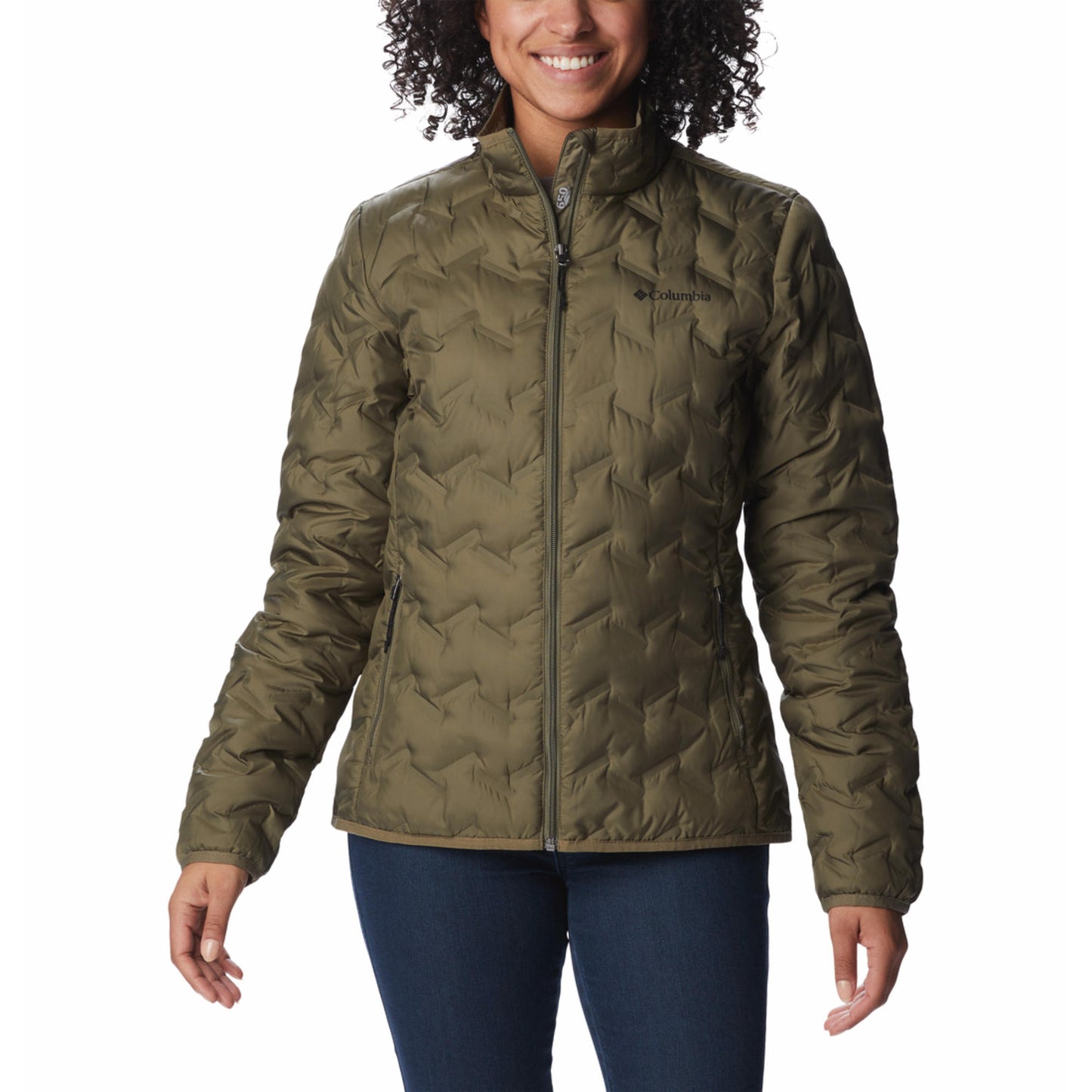 Columbia Women Green Delta Ridge II Down Jacket