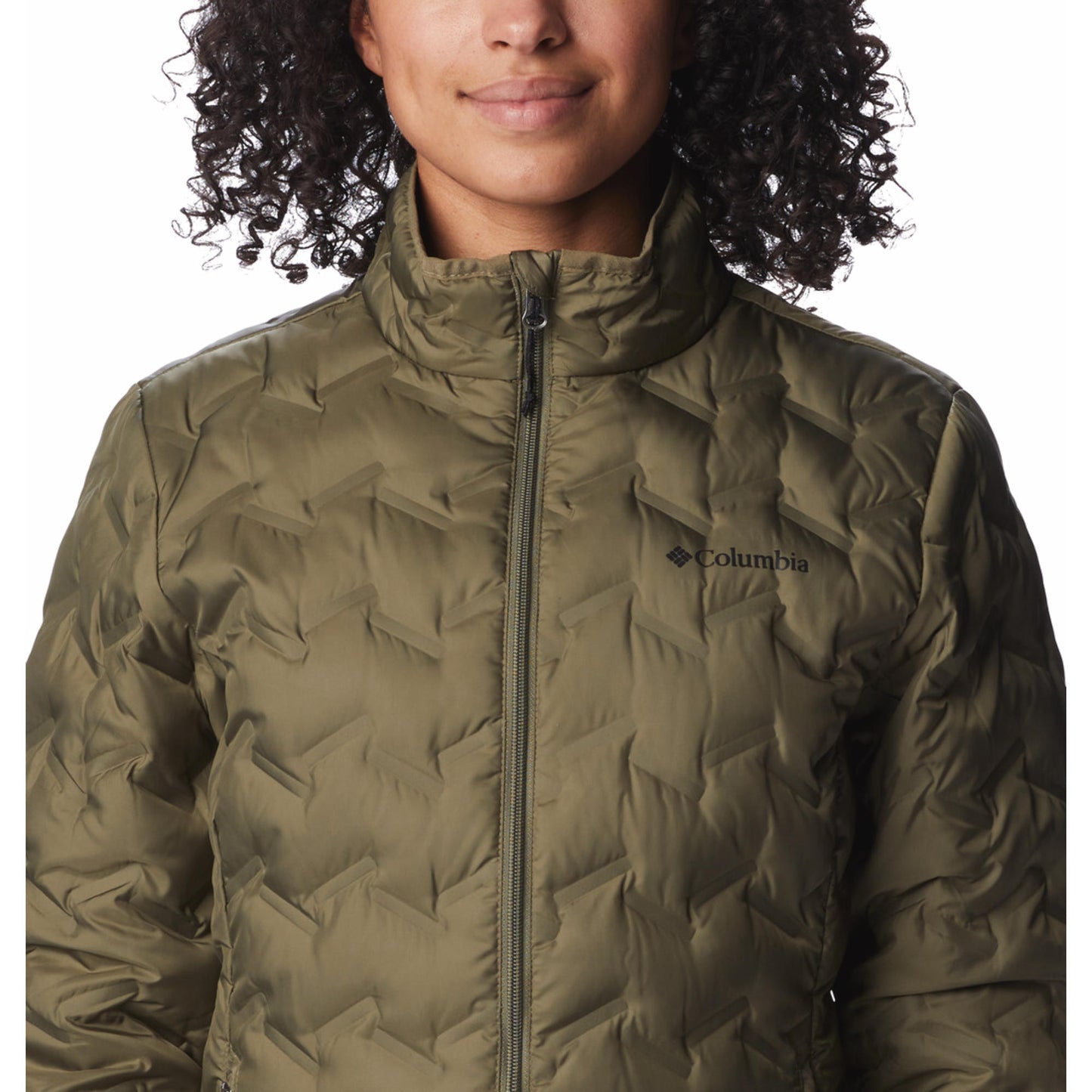 Columbia Women Green Omni-Heat Reflective Delta Ridge II Down Jacket