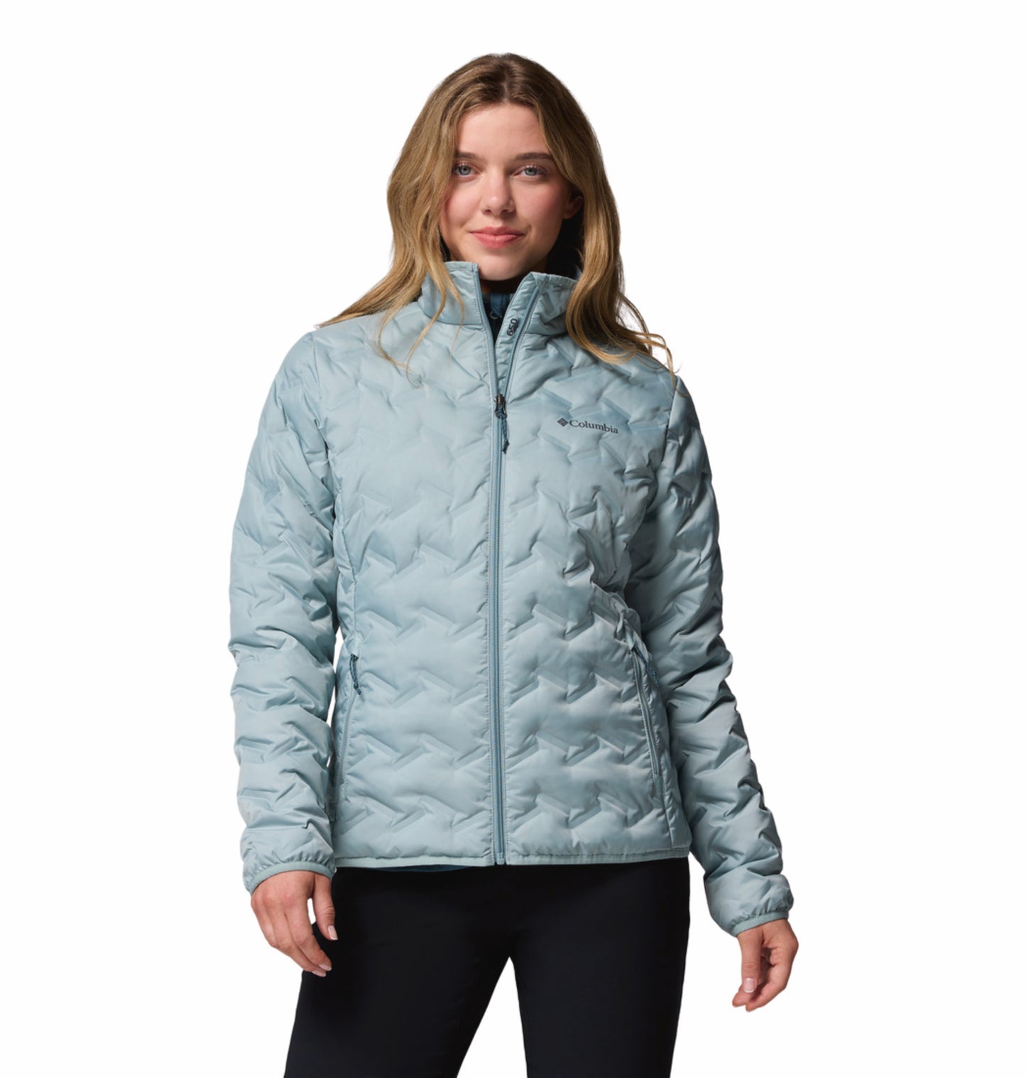 Columbia Women Blue HEAT SEAL Delta Ridge II Down Jacket